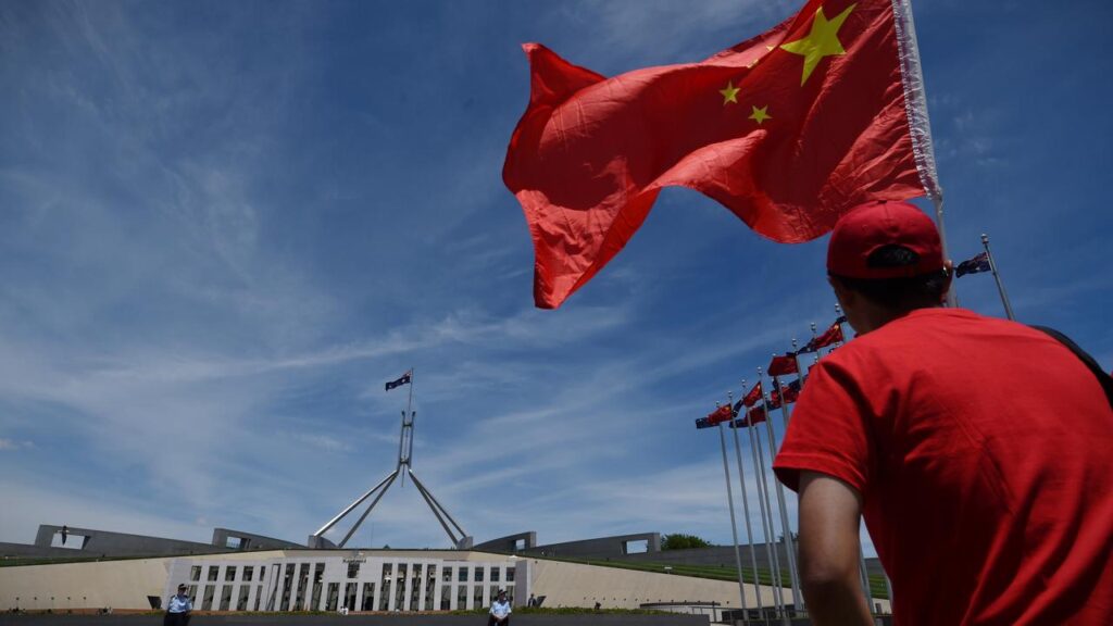 A Chinese woman has appeared in court on a charge of reckless foreign interference.
