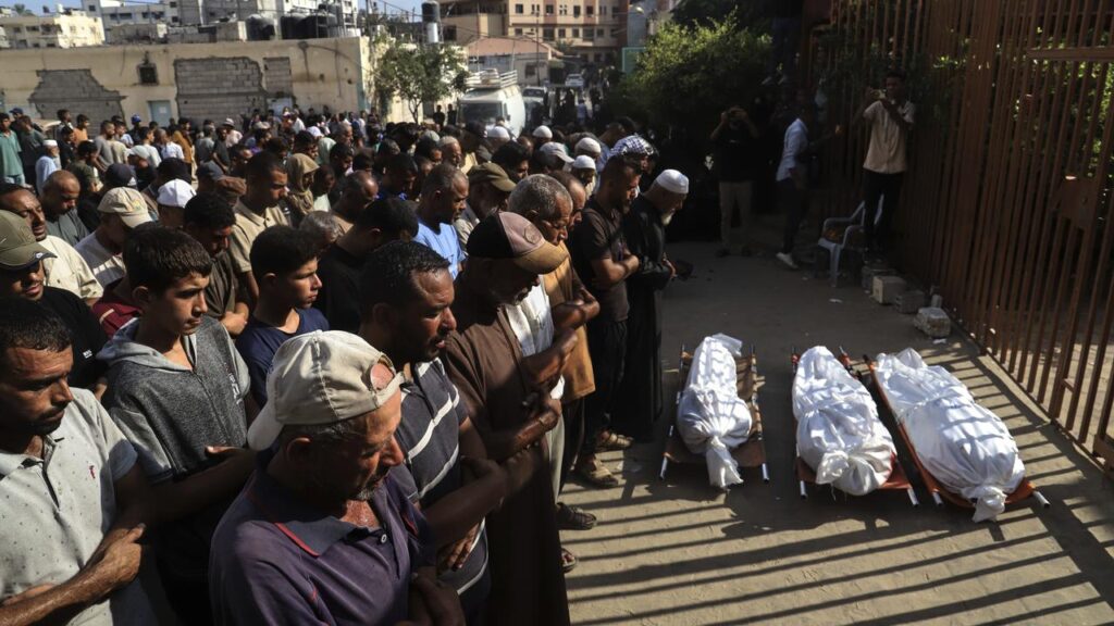 At least more 25 people have been killed by Israeli strikes and shootings in Gaza, hospitals say.
