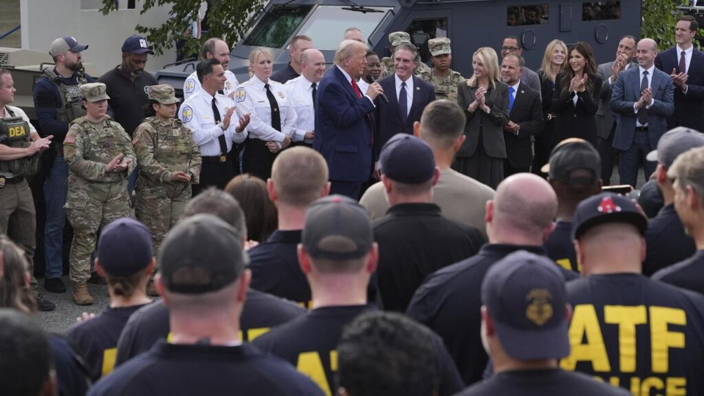 “Everybody is safe now. We’re going to have the best capital ever,” Donald Trump says of Washington.