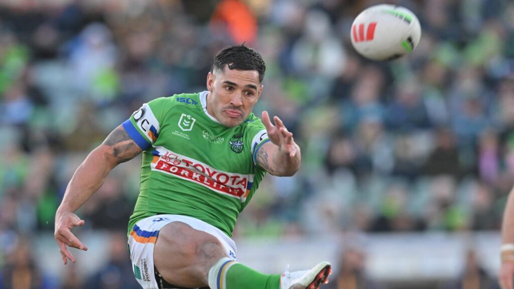 Jamal Fogarty will try to plot Manly’s downfall on Friday before joining them next season.

