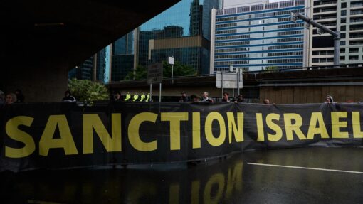 PRO PALESTINE SYDNEY HARBOUR BRIDGE MARCH