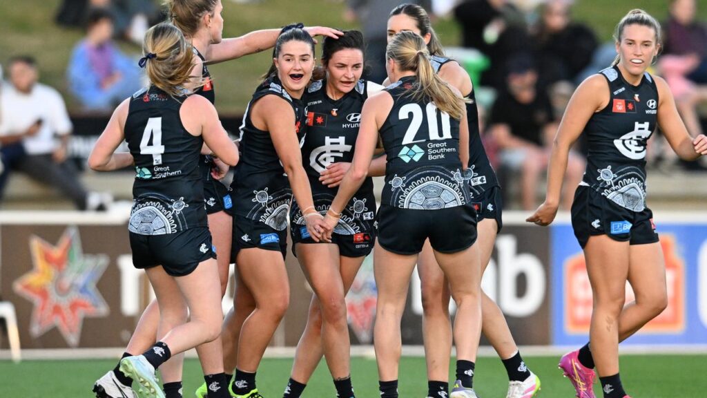 Carlton have pulled off a stunning 14-point upset of the Lions in Brisbane.
