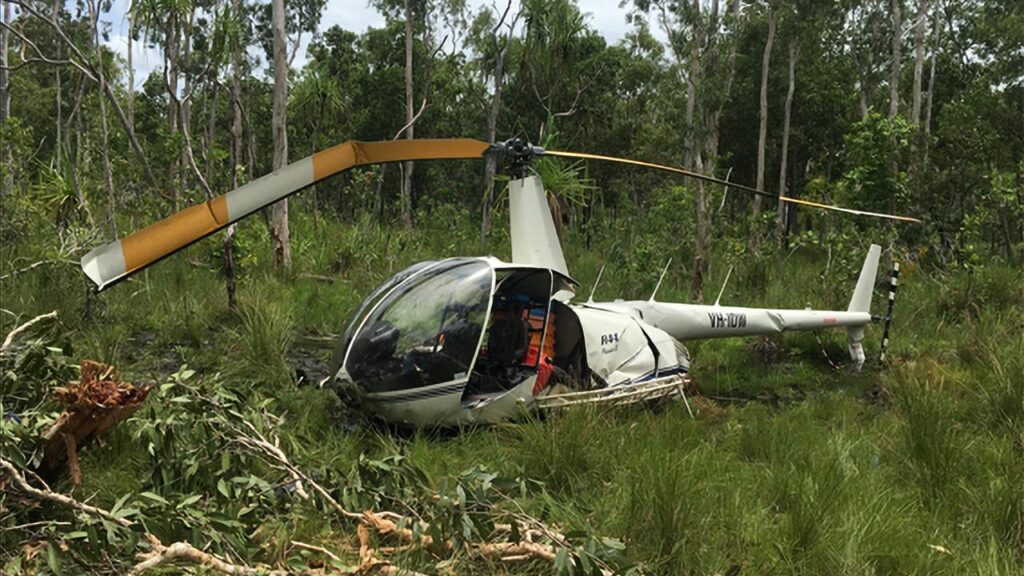 A person died and another was left a paraplegic after a helicopter crash in Arnhem Land, NT.