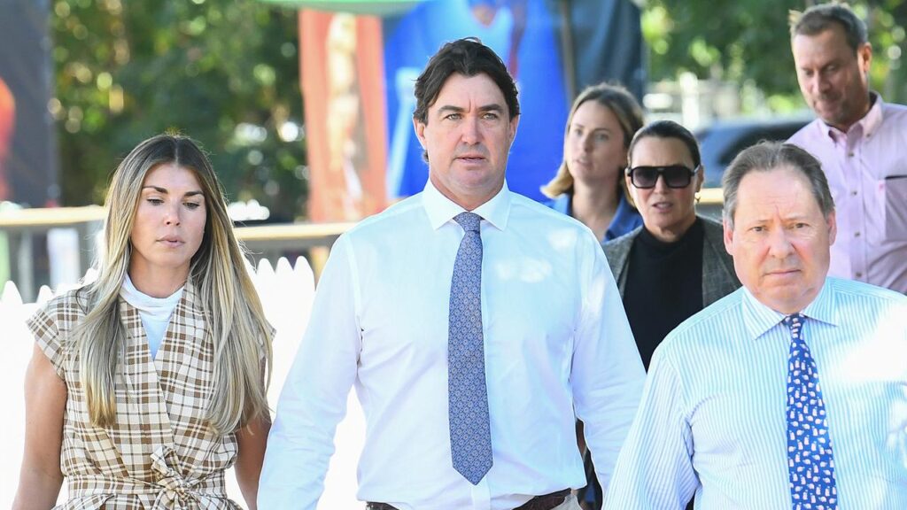 Matt Wright is on trial facing three charges of attempting to pervert the course of justice.
