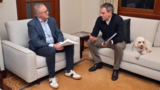 ANTHONY ALBANESE JIM CHALMERS MEETING