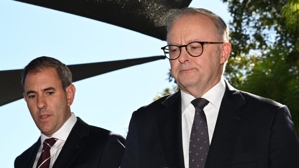 The PM and treasurer are on the back foot after a document relating to a key summit was leaked.
