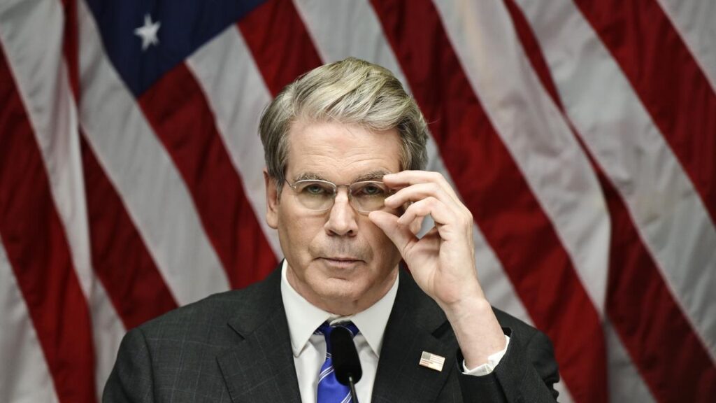 US Treasury Secretary Scott Bessent says the administration is focused on paying down debt.
