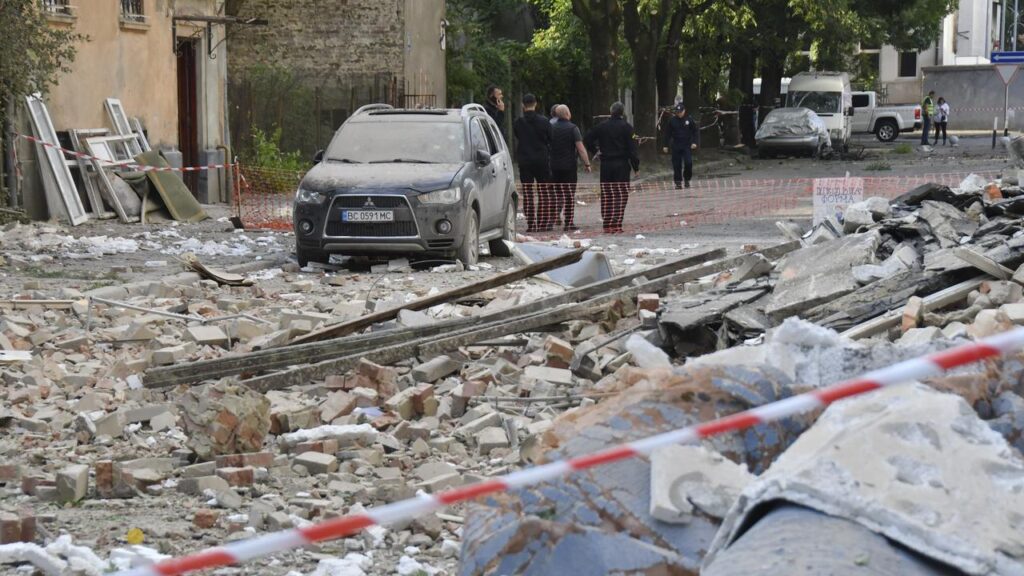 A massive Russian attack overnight mostly targeted western regions of Ukraine, the military says.