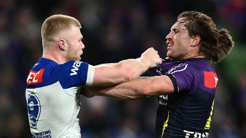 Could Melbourne rest some stars, like Cameron Munster (R), after sealing a top-two spot?