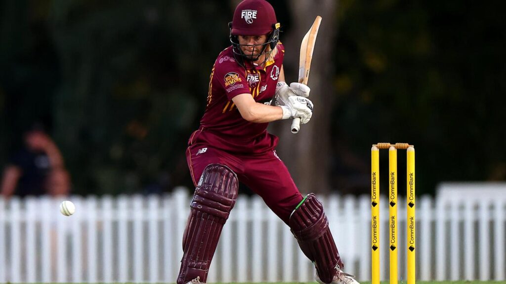 Georgia Redmayne, pictured in the colours of Queensland Fire, helped Spirit win the London derby.
