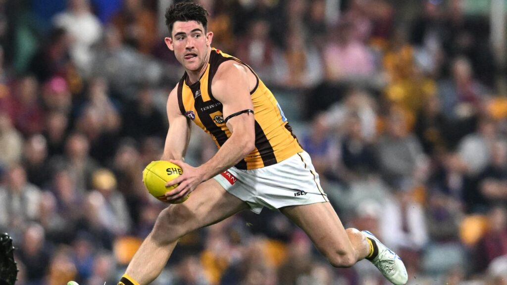 Jai Newcombe will play his 100th AFL game in Hawthorn’s elimination final against GWS.
