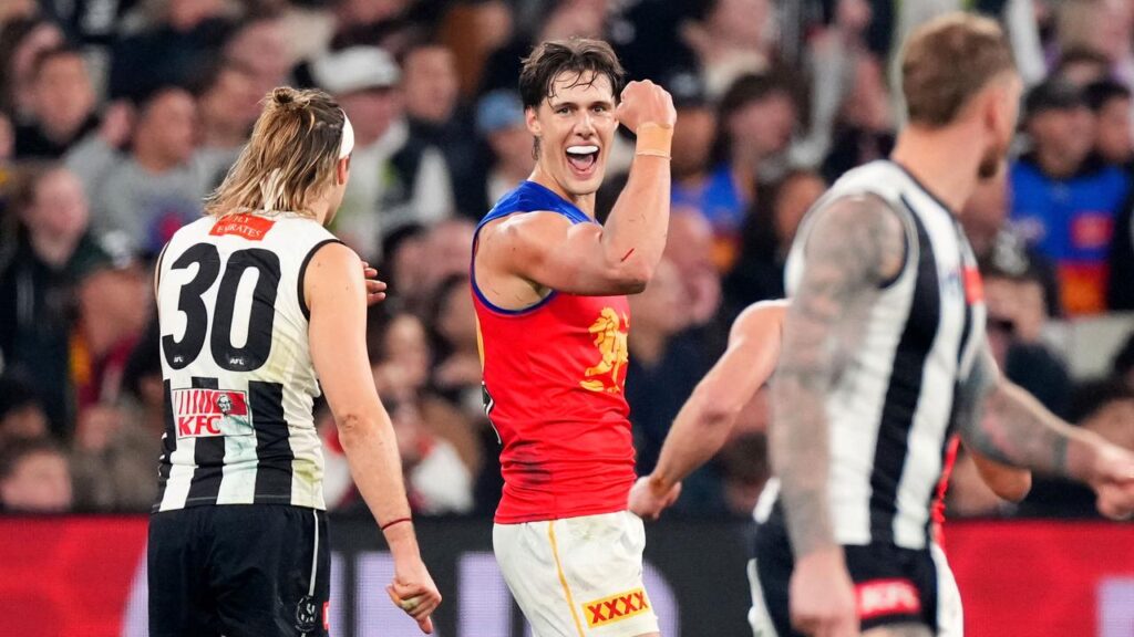 Reigning premiers Brisbane have recorded a rare win over Collingwood at the MCG.