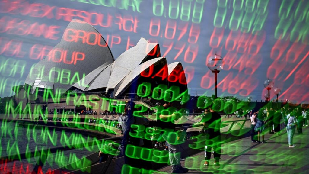 Australia’s main share index has set another record, spiking above 8,900 points for the first time.
