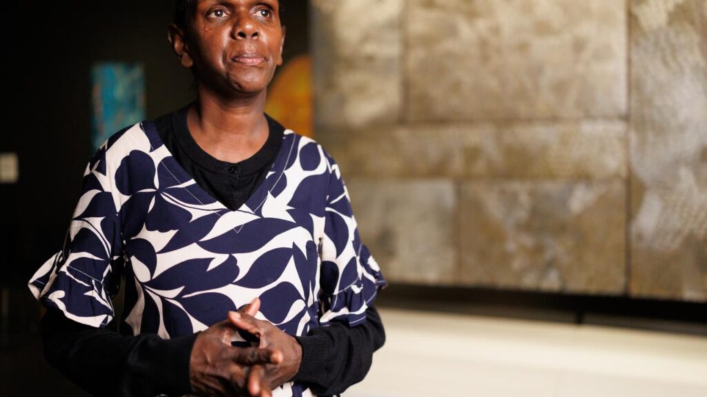 Gaypalani Wanambi has won Australia’s most prestigious Aboriginal art award.
