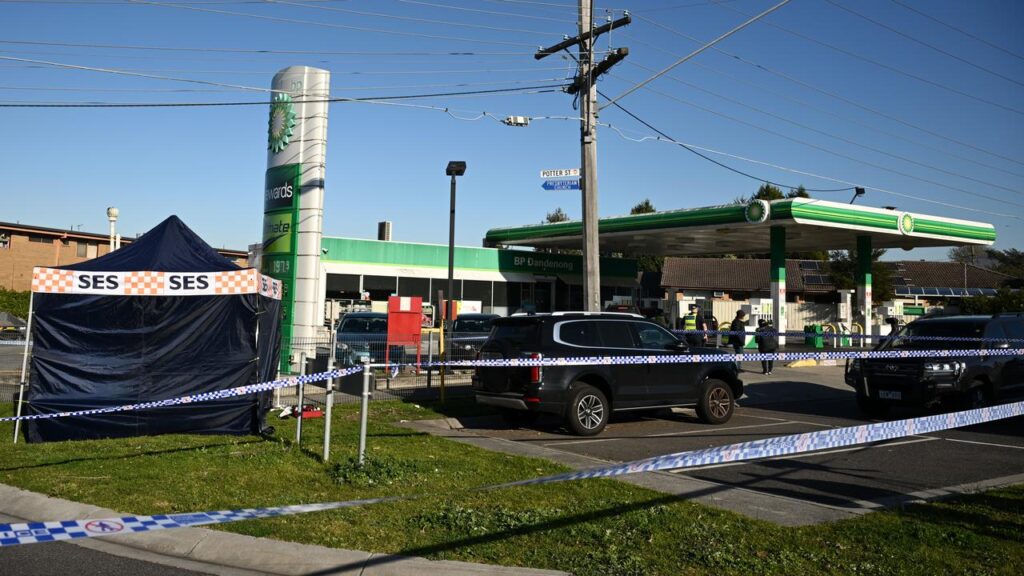 A man has died after being assaulted near a service station at Dandenong in Melbourne’s southeast.
