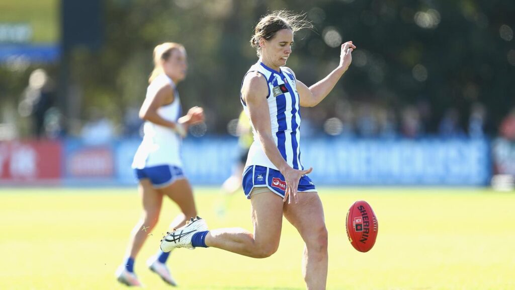 Jasmine Garner has booted a career-best six goals in a big win for North over Port.
