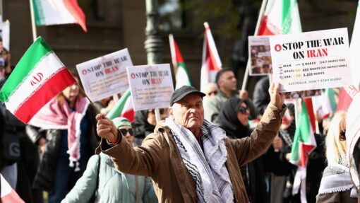 HANDS OFF IRAN RALLY