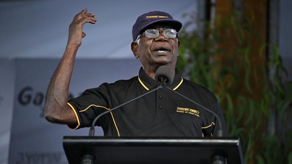 Senior Gumatj leader Djawa Yunupingu told the Garma Festival his people are looking to the future.
