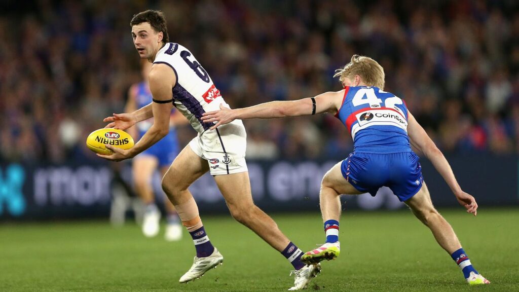 Jordan Clark is one of four Fremantle players named in the All Australian squad as finals loom.
