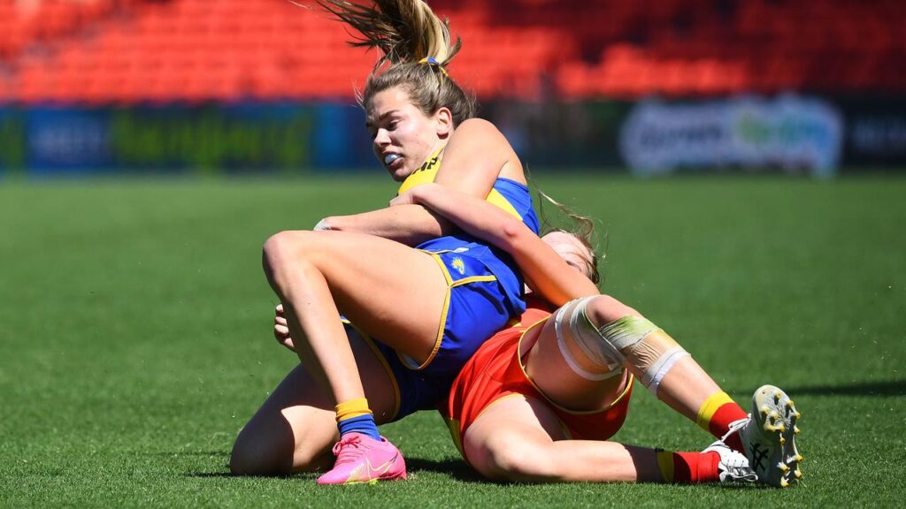 Ella Roberts led the way as the Eagles got their AFLW season off to a flying start.
