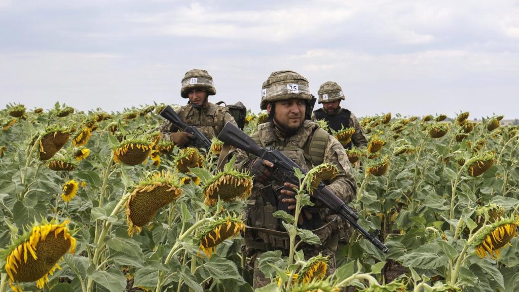 Trump says any peace deal would involve “some swapping of territories,” but Ukraine rejects that.