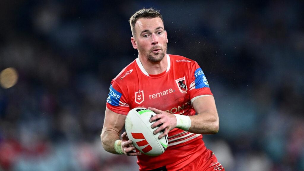 Clint Gutherson inspired the Dragons to a 22-14 win over the Sharks with a try and try assist.