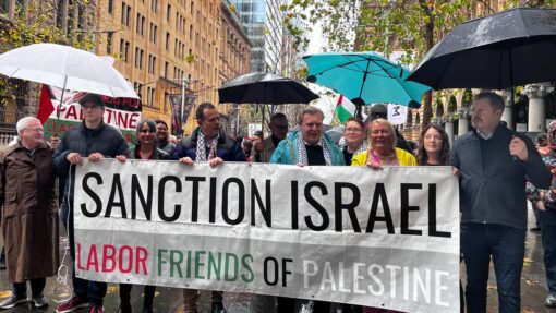 PRO PALESTINE SYDNEY HARBOUR BRIDGE MARCH
