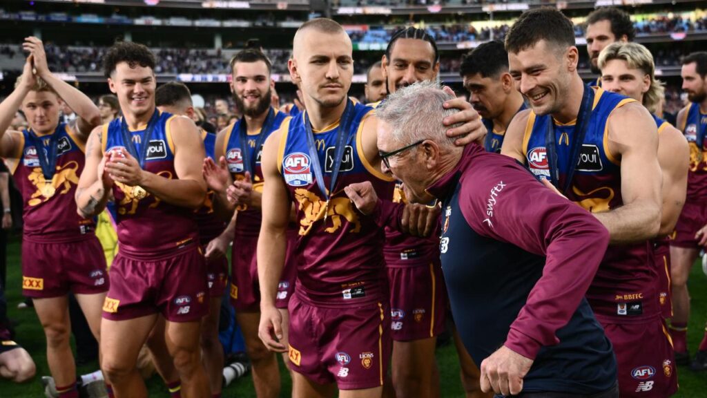 Coach Chris Fagan has steered the lethal Lions to their second straight AFL premiership.
