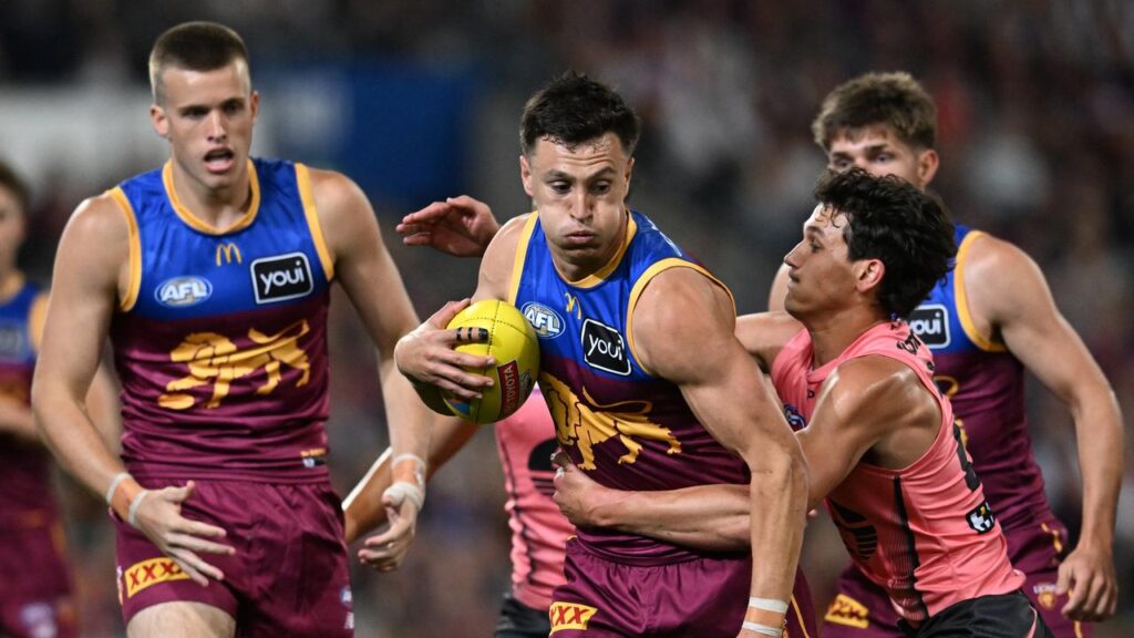 Hugh McCluggage (c) was prolific for the Lions in the semi-final win over the Suns.
