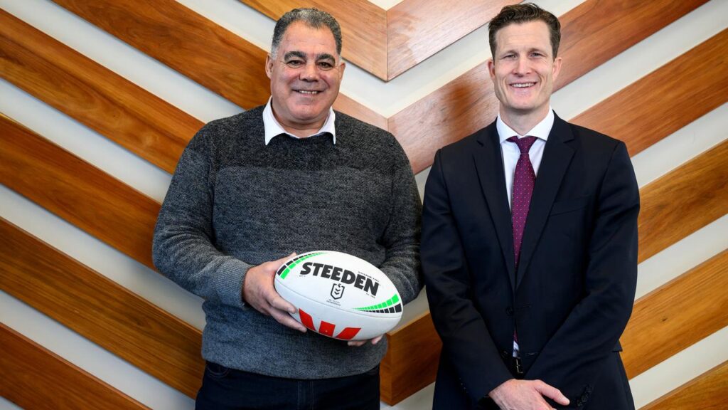 Perth Bears coach Mal Meninga (l) and CEO Anthony De Ceglie have been proactive in their new roles.
