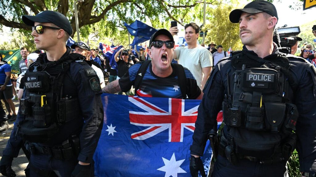 Police are anticipating trouble as rival groups hold protest rallies across Australia.