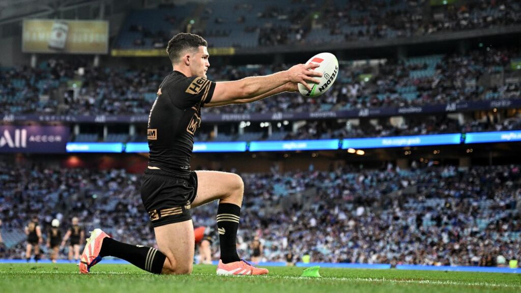 Poised Panther Nathan Cleary has achieved a Zen-like status in finals matches and big moments.
