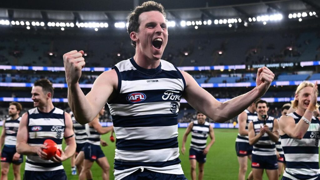 Max Holmes is eyeing grand-final glory after missing out on Geelong’s 2022 premiership.