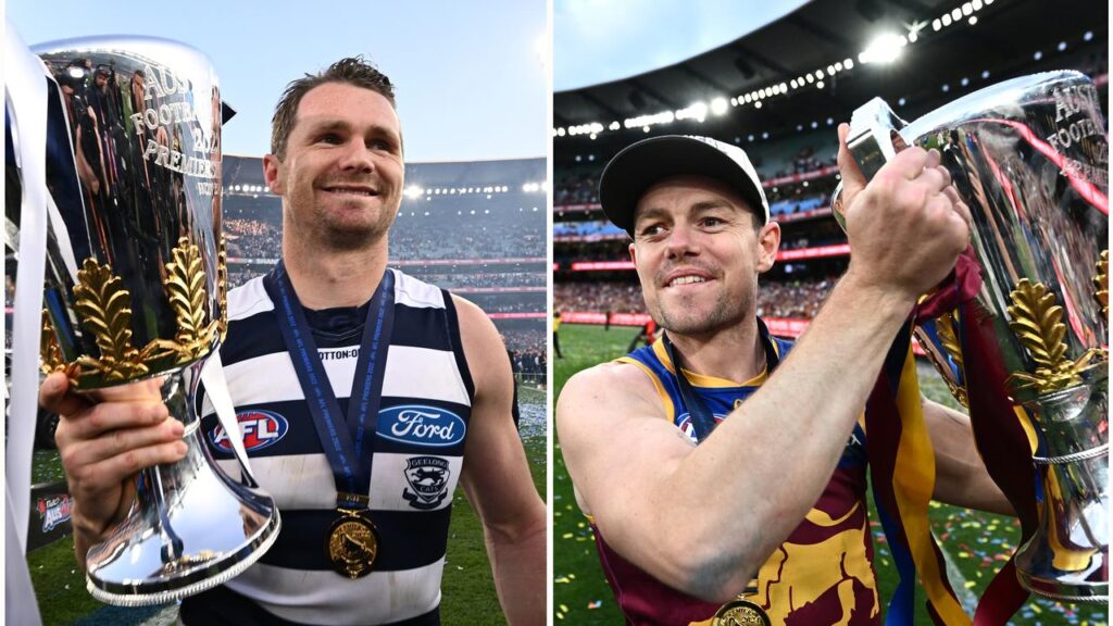 Geelong and Brisbane will meet for the first time in a grand final in Saturday’s AFL decider.
