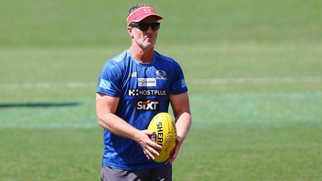 Damien Hardwick is treating the Suns’ journey down the M1 to play Brisbane as an interstate trip.
