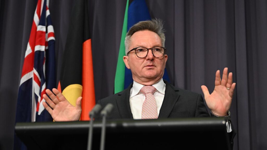 The cuts to offshore project fees will continue for two years, Energy Minister Chris Bowen says.
