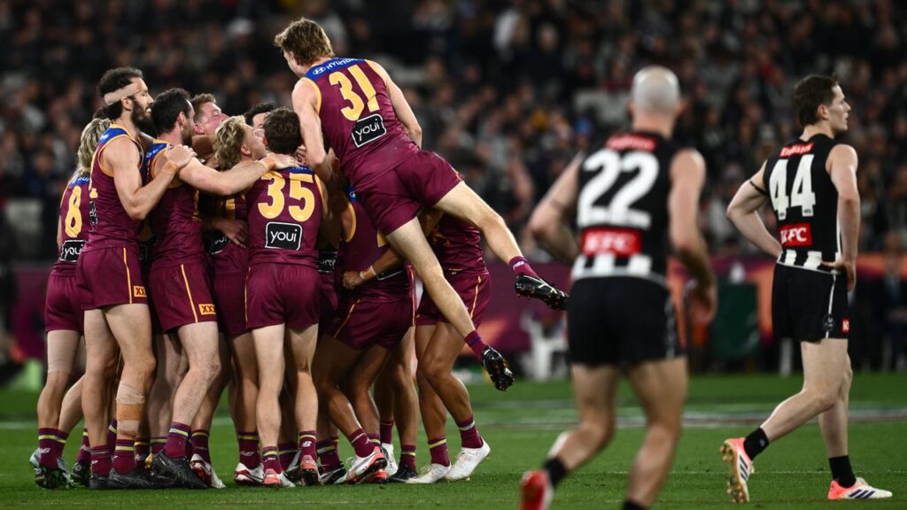 Brisbane are through to the grand final against Geelong after beating Collingwood at a packed MCG.