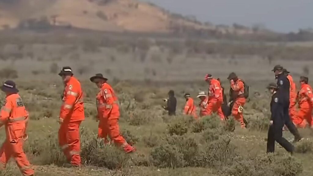 The extensive search has involved SES volunteers on trailbikes, ATVs, dogs and a drone.
