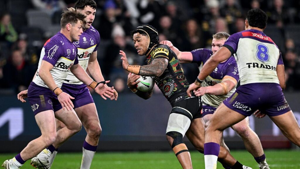 Though battered and bruised, Brian To’o has vowed to keep making his trademark tough carries.
