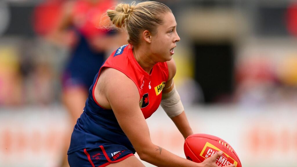 Melbourne’s Tyla Hanks has played a starring role in a big win over Gold Coast.
