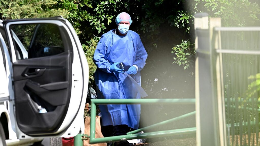 A stabbed Uber driver and her young passenger were in a bloody struggle, a court has been told.