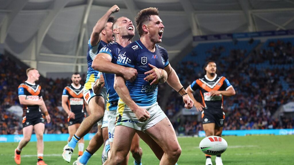 Gold Coast star AJ Brimson has won the prestigious Paul Broughton Medal after a stellar year.

