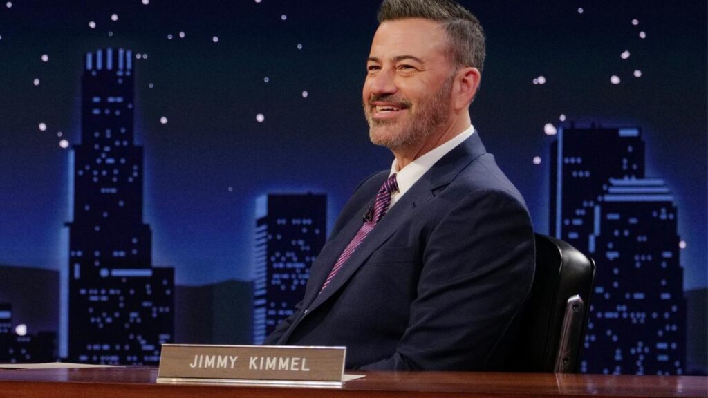 Jimmy Kimmel has taped his first show since being suspended by ABC.
