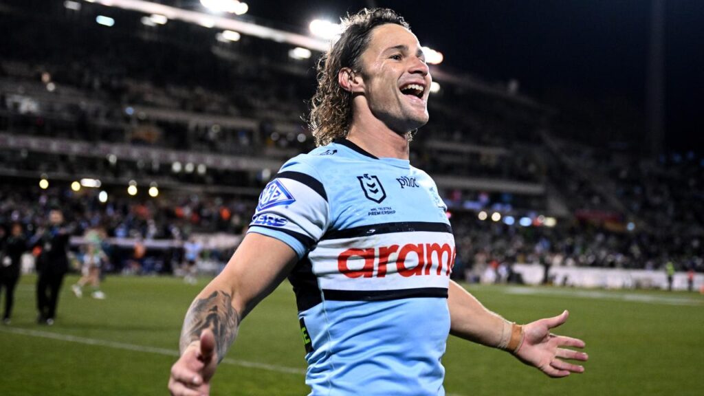 Nicho Hynes has been praised after Cronulla’s win in the NRL semi-final against the Raiders.