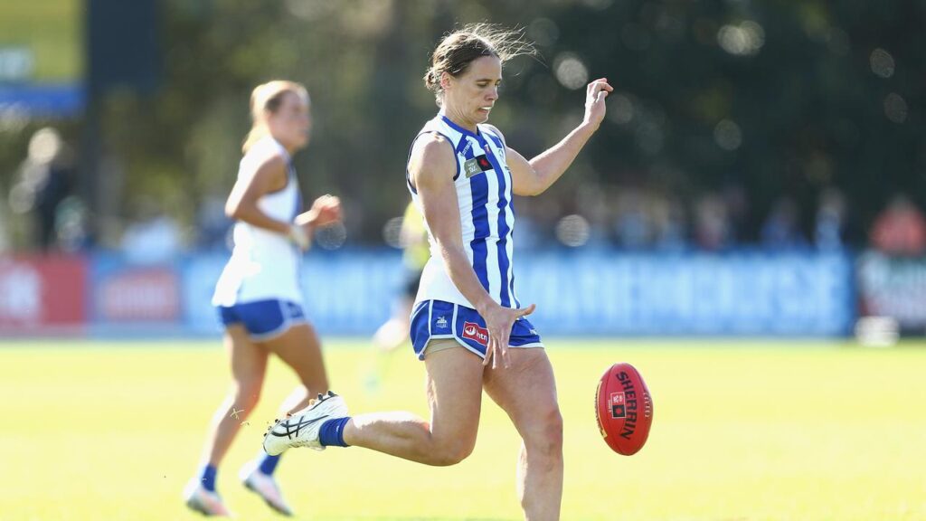 Kangaroos skipper Jasmine Garner will miss the next fortnight of AFLW action due to injury.