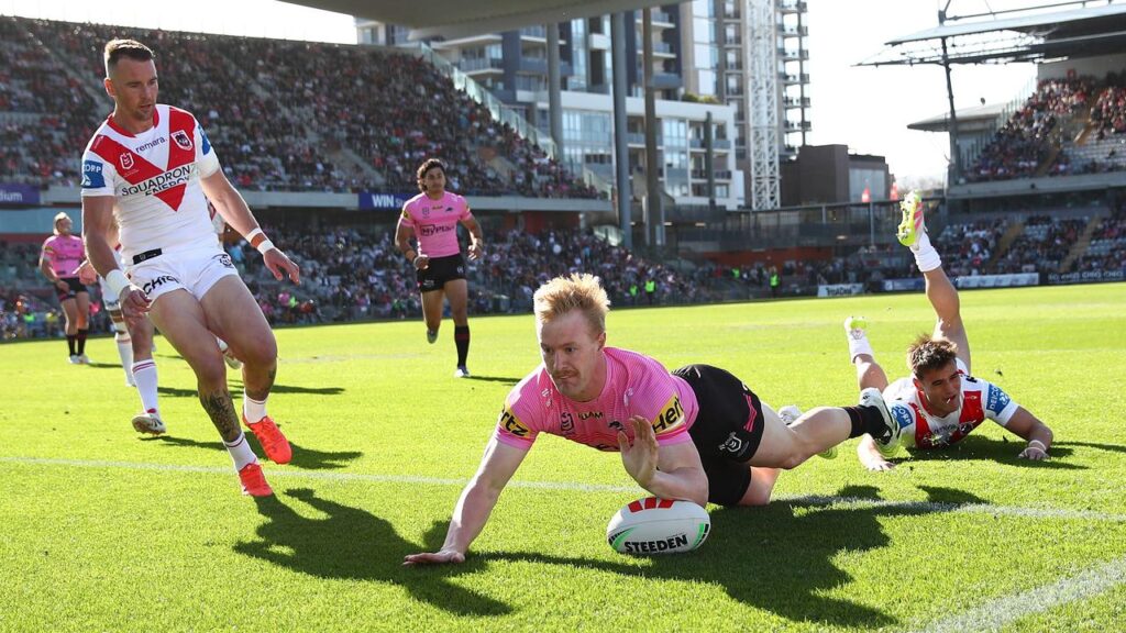 Penrith have crossed seven times in Wollongong to impressively snap a three-game losing run.