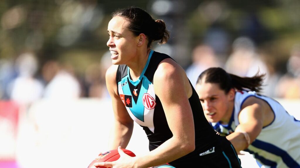 Indy Tahau has continued her injury comeback with three goals in Port’s upset win over Melbourne.