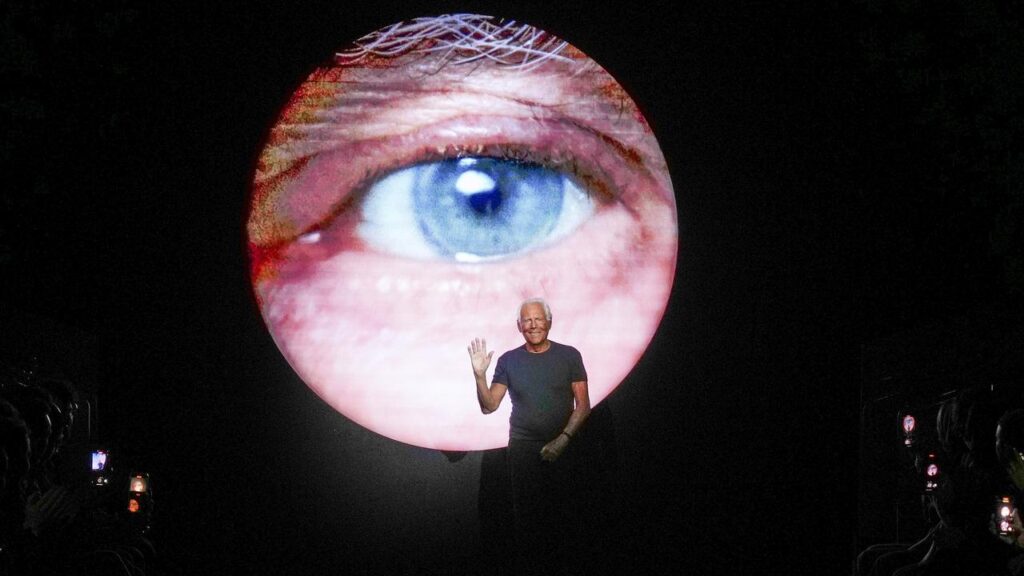 Giorgio Armani ran a fashion company that turned over $A4.1 billion a year.