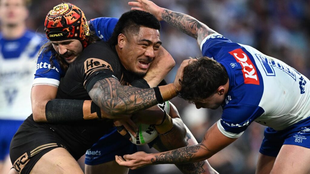 Penrith’s Moses Leota makes every collision count when he’s on the field.
