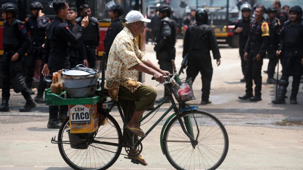 Indonesia’s President Prabowo Subianto was forced to cancel a trip to China because of the protests.
